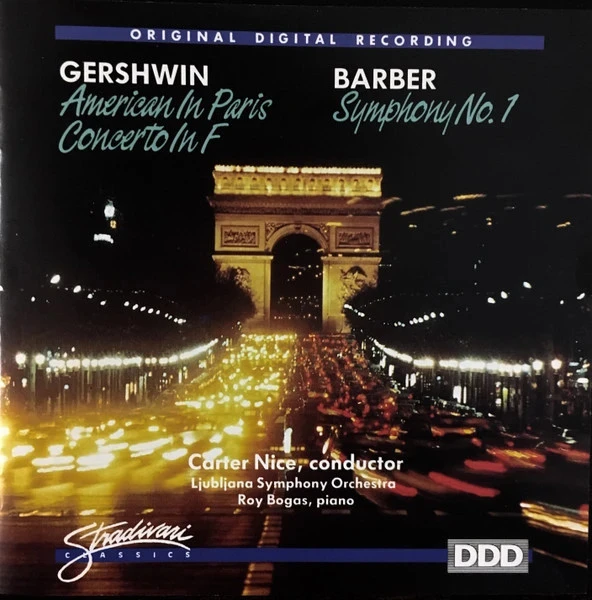 CD Gershwin, Barber "American In Paris / Concerto In F / Symphony No. 1"